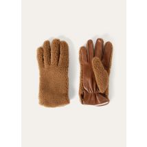 Loro Piana - Jarno Gloves Cash Fur & Plonge', Man, Antelope Brown/Pear Melange, Size: XL