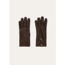 Loro Piana - Marly Gloves Plonge', Woman, Ultra-Dark Brown, Size: M