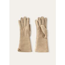 Loro Piana - Zelda Gloves Shearling, Woman, Limed Oak, Size: M