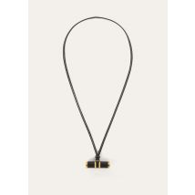 Loro Piana - Caleidoscope Necklace Rounded Calf, Woman, Black/Jewel Sun Gold, Size: NR