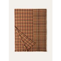 Loro Piana - Sciarpa Opposite Check Baby Cash, Man, Tundra Mel/Dark Maple/Cocoa/Ochre, Size: NR