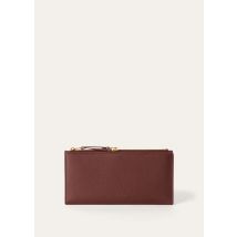 Loro Piana - Extra Bifold Purse Linen Calf, Woman, Smoked Caramel/Sun Gold, Size: NR