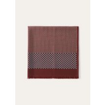 Loro Piana - Sciarpa Nonay Dots Silk, Man, Marsala Wine/Air Blue/White, Size: NR