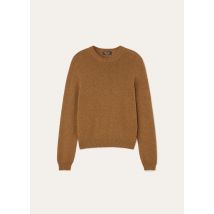 Loro Piana - Fobello Crewneck Sweater Baby Cash Gg 8, Femme, Camel Oasis Melange, Taille: 48