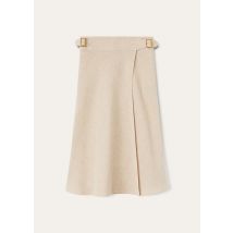 Loro Piana - Irene Short Skirt Summer Linen Crepe, Woman, Dune Beige, Size: 42