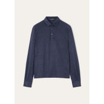 Loro Piana - Sam Ls Polo Dublon, Homme, Blue Navy, Taille: M