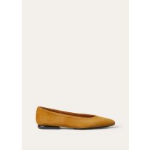 Loro Piana - Primula Ballerina Suede Cashmere, Woman, Persimmon, Size: 38