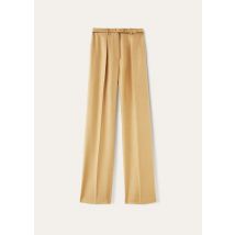 Loro Piana - Edward Trousers Light Shantung, Woman, Pebble Stone, Size: 40