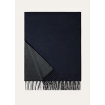 Loro Piana - Sciarpa Two Tone Baby Cash U., Man, Blue Navy/Grey Melange, Size: NR