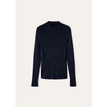 Loro Piana - Alpe Otro Turtleneck Sweater Wool Gg 18, Woman, Navy Blue, Size: XS