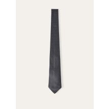 Loro Piana - Tie Twinkle Jacquard Silk, Man, Gray Melange, Size: NR
