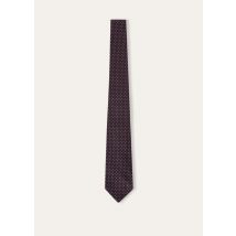 Loro Piana - Tie Twinkle Jacquard Silk, Man, Purple Wine, Size: NR