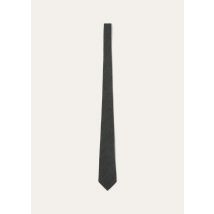 Loro Piana - Tie English Chevron Wool, Man, Dark Grey, Size: NR