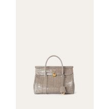 Loro Piana - Loom L25 Glazed Alligator, Woman, Puddle Grey/Sun Gold, Size: NR