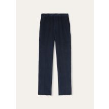 Loro Piana - Jarno Trousers Soft Corduroy, Man, Navy Blue, Size: 56