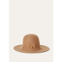 Loro Piana - Evelyn Hat My Felt Cashmere, Woman, Light Tan, Size: M