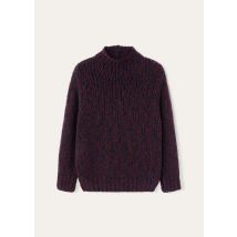 Loro Piana - Barba Ferrero Turtleneck Cash Silk Coarsehair Gg 3, Man, Bordeaux/Dark Blue, Size: XXXL