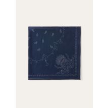 Loro Piana - Carre' Cardo Decor Wool, Woman, Eclypse Blue/White, Size: NR