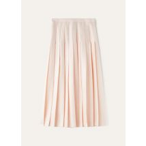 Loro Piana - Romy Skirt Light Shantung, Frau, Light Petal, Größe: 46