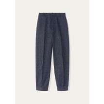 Loro Piana - Dylan Trousers Reactive Cashdenim, Woman, Shadow Blue Reactive, Size: 38