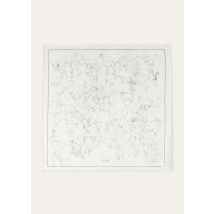 Loro Piana - Foulard The Art Of Finest Fibers Silk, Femme, White/Black, Taille: NR