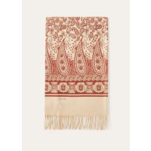 Loro Piana - Stola Fenera Paisley Cash, Woman, Golden Shade/Barn Red, Size: NR