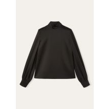 Loro Piana - Carys Shirt Satin Mireille, Woman, Black, Size: 44