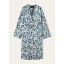 Loro Piana - Peter Sb Coat Chine' Cardo Bottonato, Donna, Beau Blue/Eclipse Blue/Thyme Bundle, Taglia: 38