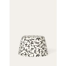 Loro Piana - Jasmine Hat Swallows Mikado Print, Frau, Black/Nougat, Größe: L