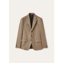 Loro Piana - Torino Sb Jacket Cash Cheviot, Man, BEECH TREE MEL CHEVIOT, Size: 50