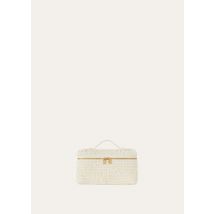 Loro Piana - Extra Pocket L19 Kita Boucle' Rounded Calf Ch Ls, Woman, Whisper White/Sun Gold, Size: NR