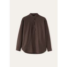 Loro Piana - Elia Corean Polo Shirt Tela Wish, Man, Cocoa Truffle Melange, Size: L