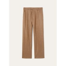 Loro Piana - Reinga Trousers Wish Cash Flannel, Mann, Brown Chimney Melange, Größe: 56