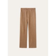 Loro Piana - Reinga Trousers Wish Cash Flannel, Mann, Brown Chimney Melange, Größe: 54