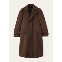 Loro Piana - S_lp Db Coat Baby Cash Double, Man, Cocoa Truffle Melange, Size: 56