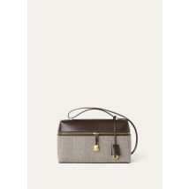 Loro Piana - Extra Bag L27 Pecora Nera Chevron Saddle Leather, Woman, Natural Brown/Dark Chocolate Licorice/Sun Gold, Size: NR