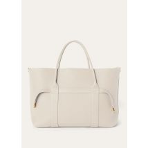 Loro Piana - Ghiera Shopper Large Fine Grained Leather, Woman, Light Travertine/Sun Gold, Size: NR