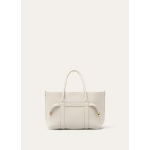 Loro Piana - Ghiera Shopper Small Fine Grained Leather, Woman, Light Travertine/Sun Gold, Size: NR