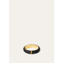 Loro Piana - Duo Bangle Bracelet Satin, Woman, Black/Jewel Sun Gold, Size: S