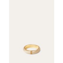 Loro Piana - Duo Bangle Bracelet Satin, Woman, Champagne/Jewel Sun Gold, Size: S