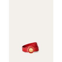 Loro Piana - Ghiera Bracelet Glazed Alligator, Woman, Velvet Red/Jewel Sun Gold, Size: NR