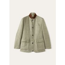 Loro Piana - Roadster Sb Jacket Linen Jaspe', Man, Dried Rosemary, Size: M