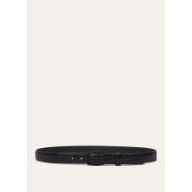 Loro Piana - Balloon-belt (3,0) Soft Matt Alligator, Man, Black, Size: 105