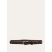 Loro Piana - Balloon-belt (3,0) Soft Matt Alligator, Man, Dark Chocolate Licorice, Size: 100