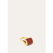 Loro Piana - Duo Ring Rounded Calf, Femme, Deep Kummel/Jewel Sun Gold, Taille: M