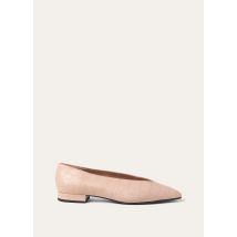 Loro Piana - Rebecca Ballet Gold Tinted Alligator Villa Lp, Femme, Pink Petal/Gold, Taille: 37,5