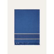 Loro Piana - Fouta Lino Jacquard Stripe, Ocean Blue, Taille: NR