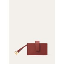 Loro Piana - Extra 5 Gusset Cardholder Linen Calf, Donna, Deep Kummel/Sun Gold, Taglia: NR