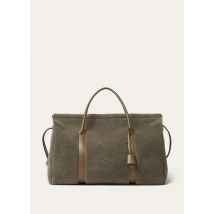 Loro Piana - Loom Weekender L50 Cashfur Rounded Leather, Man, Tundra Moss/Salty Capers/Gun Metal, Size: NR