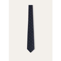 Loro Piana - My Spots Tie, Man, Night Blue/White Pois, Size: NR